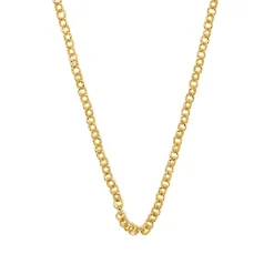 Collar de 50cm acabado en Oro Amarillo de 18k - Lakbra