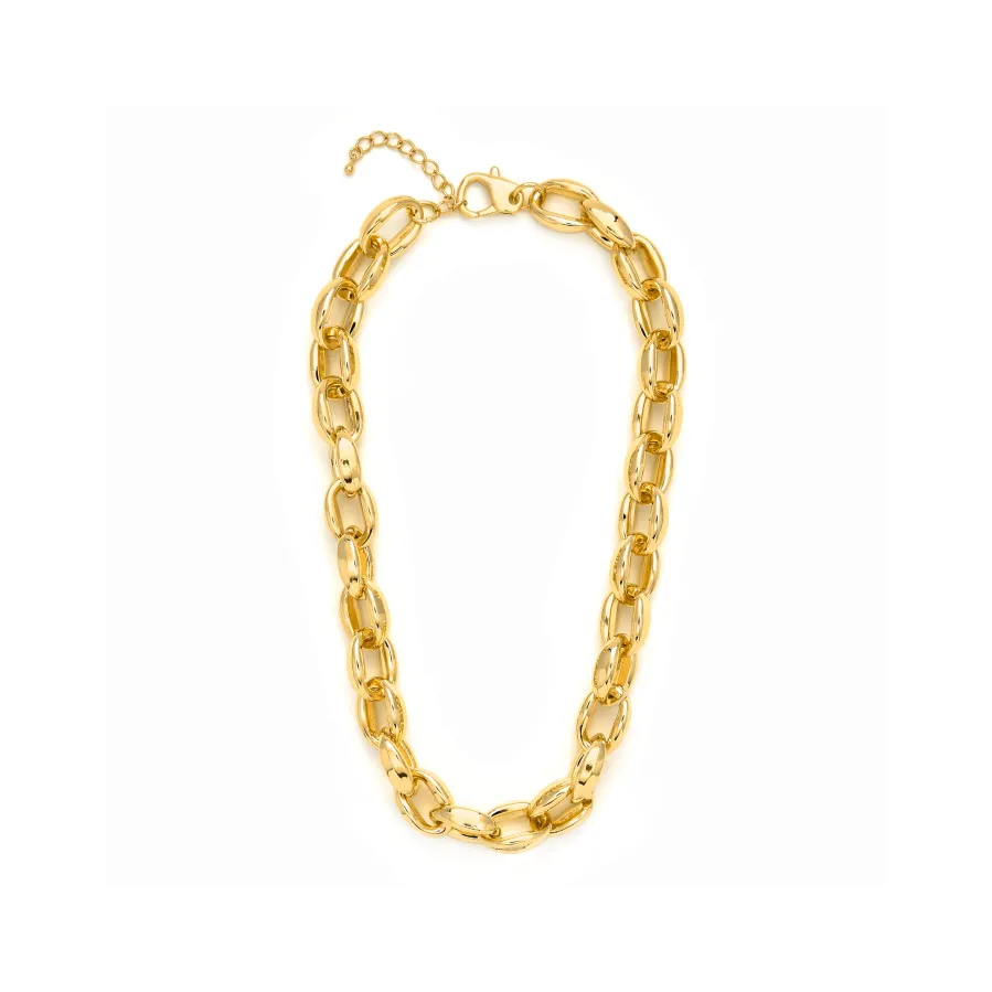Collar de 45cm acabado en Oro Amarillo de 18k - Aula