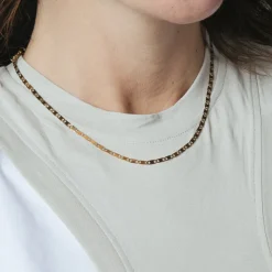 Collar de 42cm acabado en Oro Amarillo de 18k - Hiu