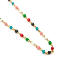 Collar de 45cm acabado en Oro Amarillo de 18k - Ahaki