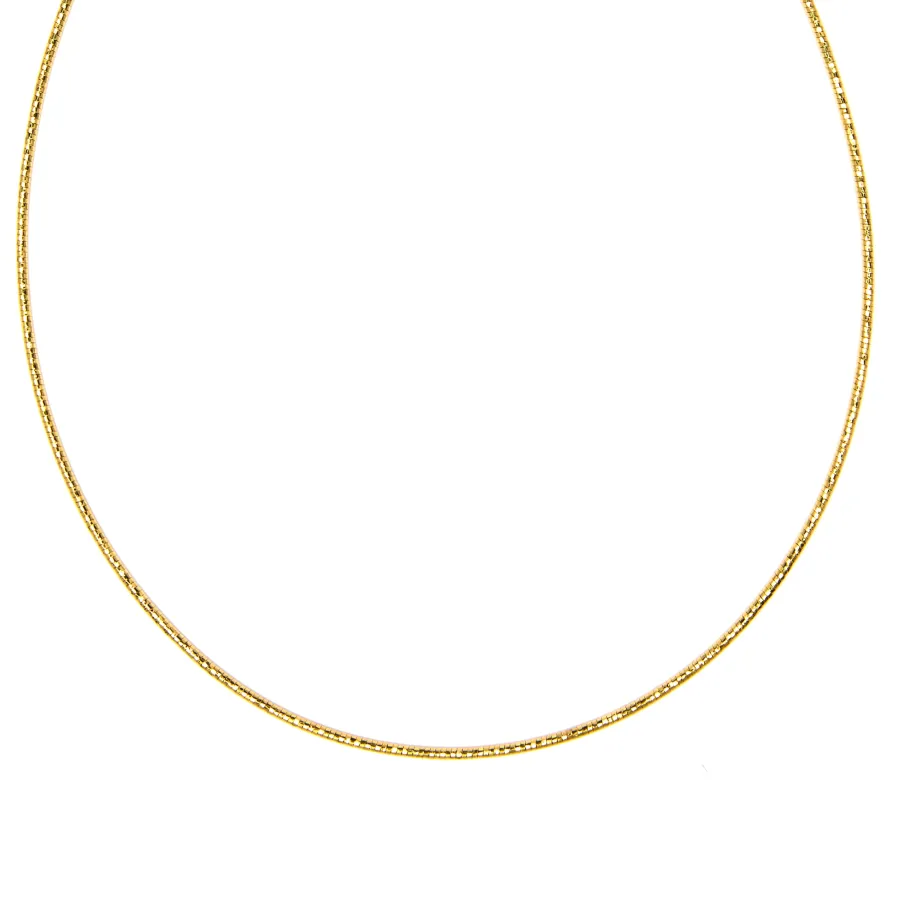 Collar de 46cm acabado en Oro Amarillo de 18k - Nui