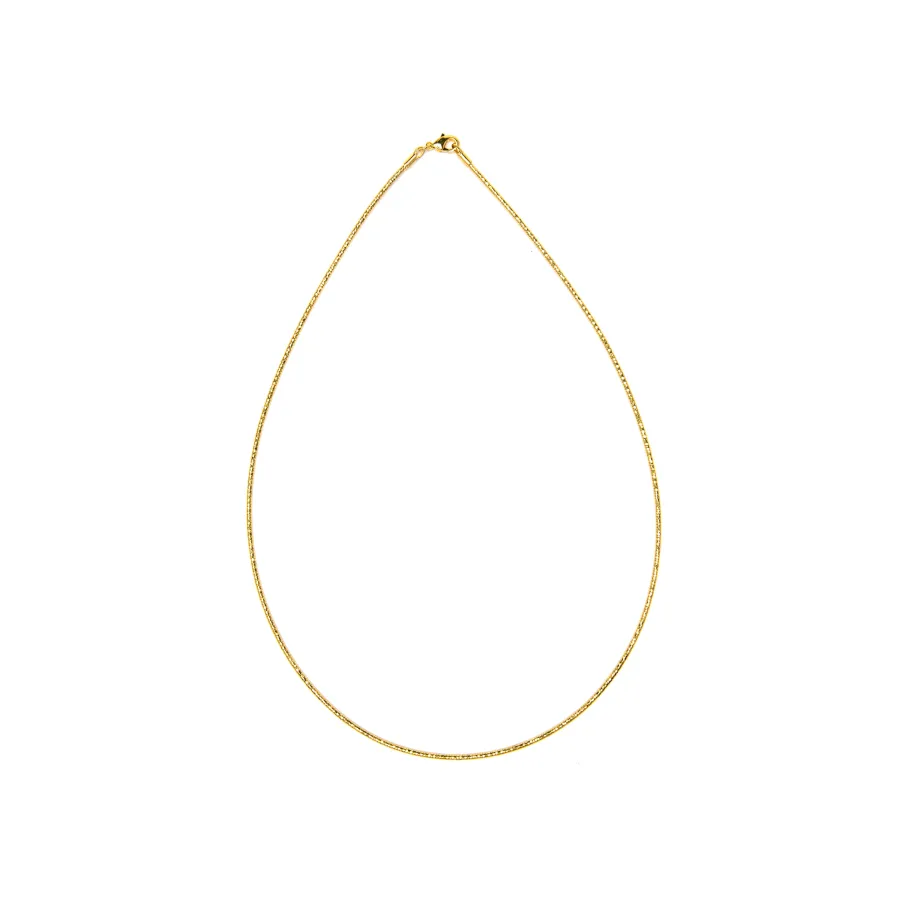 Collar de 46cm acabado en Oro Amarillo de 18k - Nui