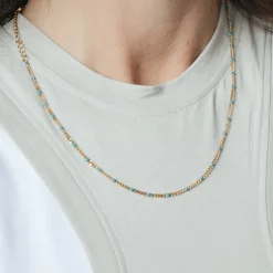 Collar de 45cm acabado en Oro Amarillo de 18k - Abma