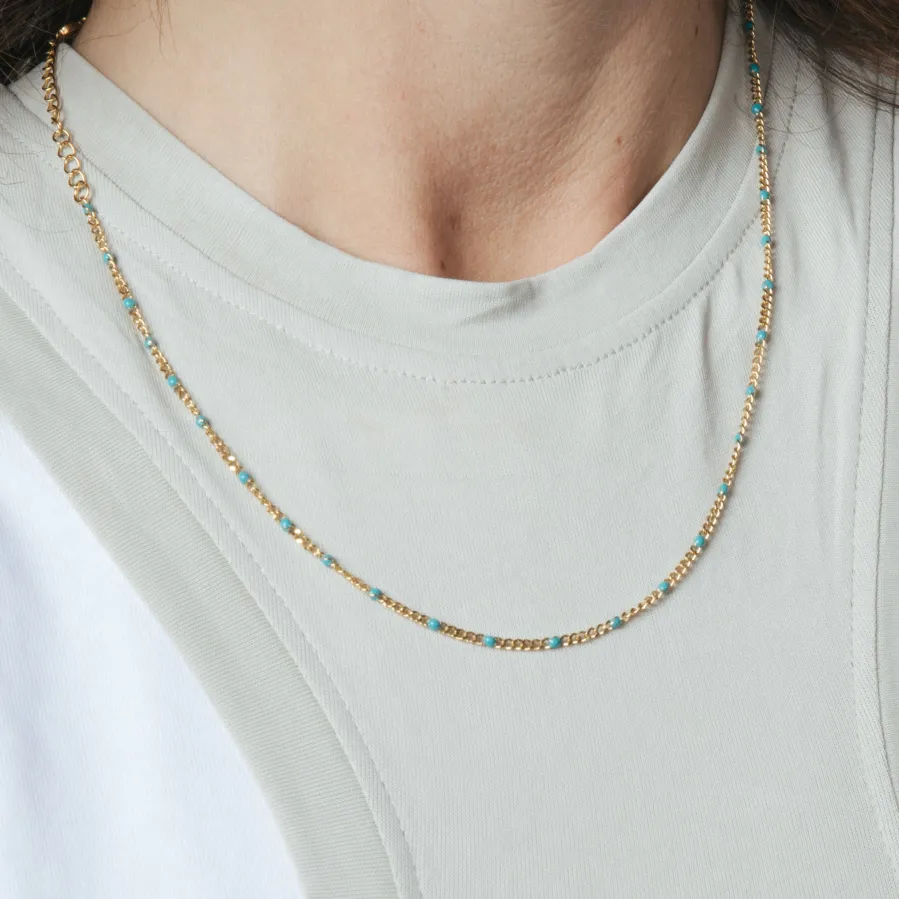 Collar de 45cm acabado en Oro Amarillo de 18k - Abma