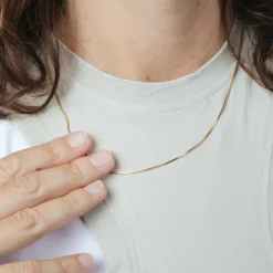 Collar de 45cm acabado en Oro Amarillo de 18K - Thapai