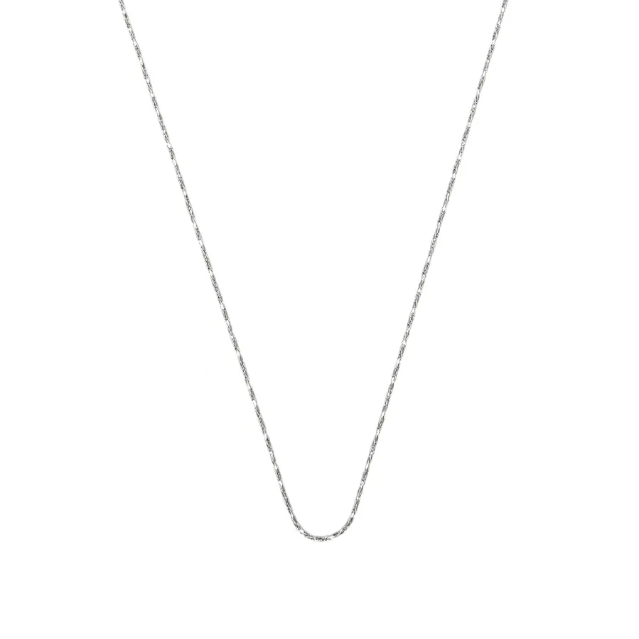 Collar de 45cm acabado en rodio - Abki