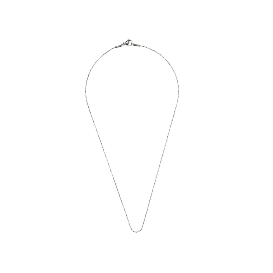 Collar de 45cm acabado en rodio - Abki