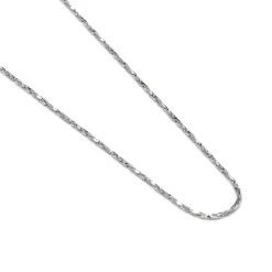 Collar de 45cm acabado en rodio - Abki