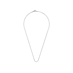 Collar de 45cm acabado en rodio - Axio