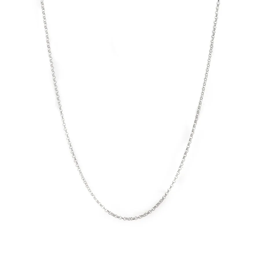 Collar de 45cm acabado en rodio - Thoth