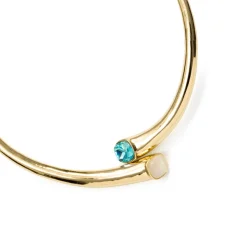 Collar de Cristal Azul acabado en oro amarillo de 18k - Ione