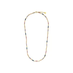 Collar de Cristal Multicolor acabado en oro amarillo de 18k - Athas