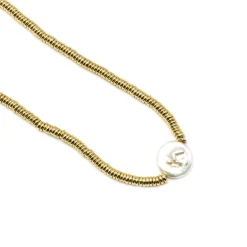Collar de Hematite Dorado acabado en oro amarillo de 18K - Siever