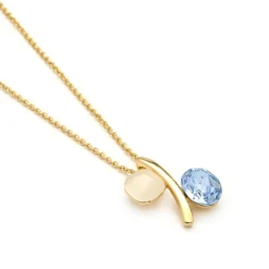 Collar de Ojo de Gato acabado en oro amarillo 18k - Hared