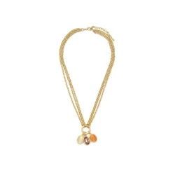 Collar de Ojo de Gato Multicolor acabado en oro amarillo 18k - Zalya