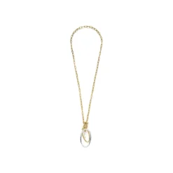 Collar de Perla Blanca acabado en oro amarillo 18k - Belefi