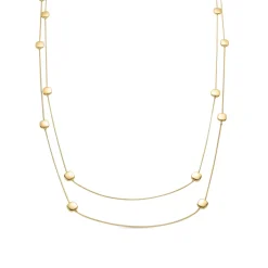 Collar de Perla Blanca acabado en oro amarillo 18K - Tislain