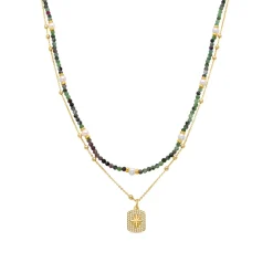 Collar de Perla Blanca acabado en oro amarillo 18K - Rayja