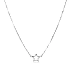 Collar de Plata de Ley 925 acabado en rodio - Bandoead