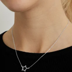Collar de Plata de Ley 925 acabado en rodio - Bandoead