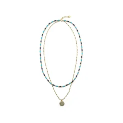 Collar de Plata de Ley 925 acabado en oro amarillo de 18k - Chokki