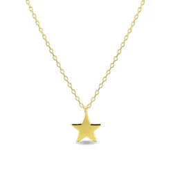 Collar de Plata de Ley 925 acabado en oro amarillo 18K - Remih
