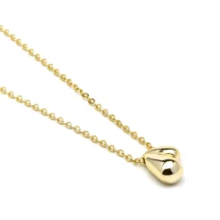 Collar de Plata de Ley 925 acabado oro amarillo de 18k - Zarael