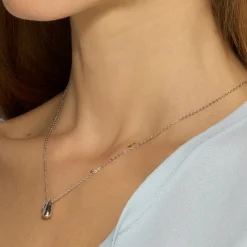 Collar de Plata de Ley 925 acabado rodio - Zarael