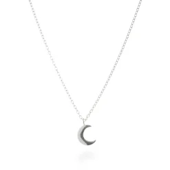 Collar de Plata de Ley 925 acabado en rodio - Crescent
