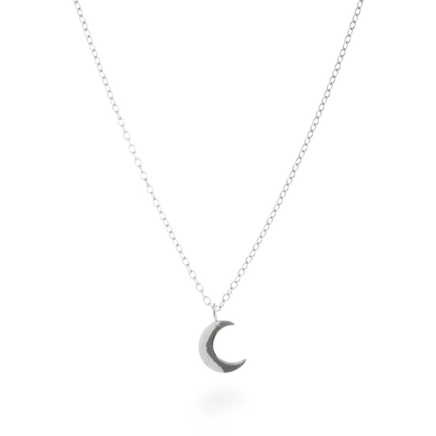 Collar de Plata de Ley 925 acabado en rodio - Crescent