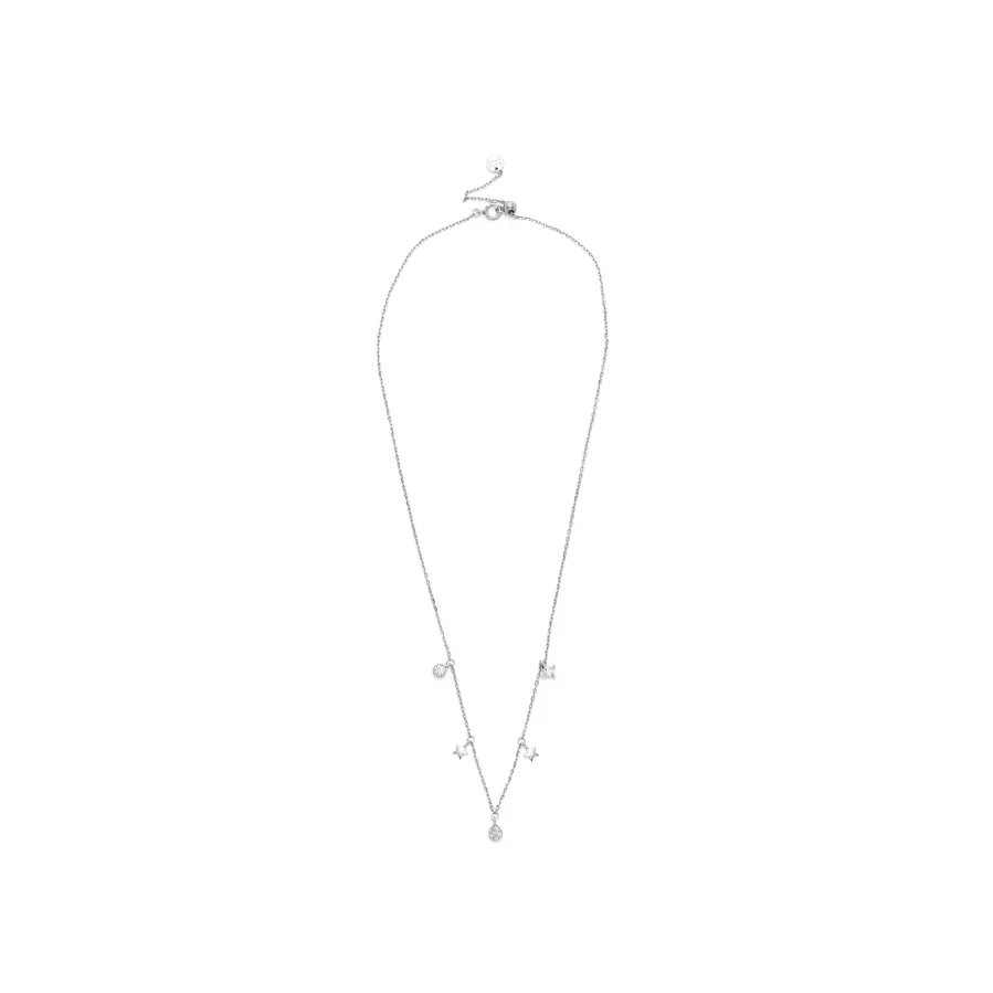Collar de Plata de Ley 925 con Circonita Brillante acabado en rodio - Estrella