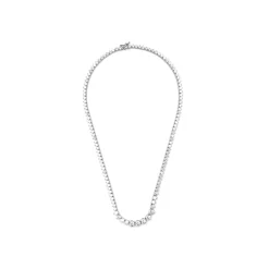 Collar de Plata de Ley 925 con Circonita Brillante acabado en rodio - Niriel