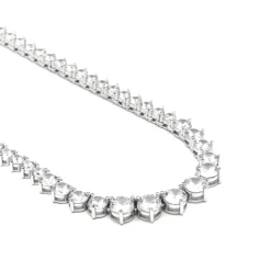 Collar de Plata de Ley 925 con Circonita Brillante acabado en rodio - Niriel