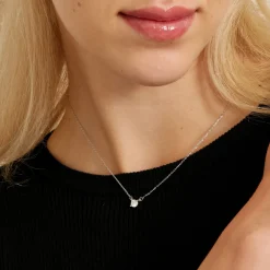 Collar de Plata de Ley 925 con Circonita Brillante acabado en rodio - Keval