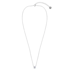 Collar de Plata de Ley 925 con Circonita Brillante acabado en rodio - Keval