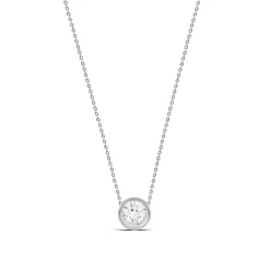Collar de Plata de Ley 925 con Circonita Brillante acabado en rodio - Imrak