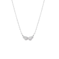 Collar de Plata de Ley 925 con Circonita Brillante acabado en rodio - Pureza
