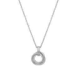 Collar de Plata de Ley 925 y Circonita Brillante acabado rodio - Imad