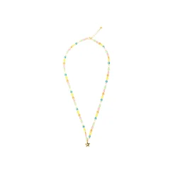 Collar de Plata de Ley 925 y Lacado Multicolor acabado oro amarillo de 18k - Saukha