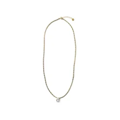 Collar de Plata de Ley 925 y Circonita Brillante acabado en oro amarillo de 18k - Gusva