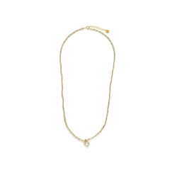 Collar de Plata de Ley 925 y Circonita Brillante acabado en oro amarillo 18k - Aldra