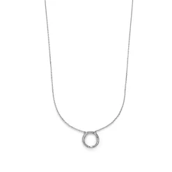 Collar de Plata de Ley 925 y Circonita Brillante acabado en rodio - Ilwe