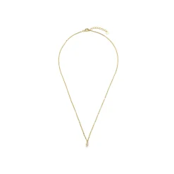 Collar de Plata de Ley 925 y Circonita Brillante acabado oro amarillo de 18k - Naswa