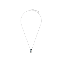 Collar de Plata de Ley 925 y Circonita Zafiro acabado rodio - Nikoa