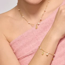 Collar de Plata de Ley 925 y Circonita Brillante acabado rodio - Lebao