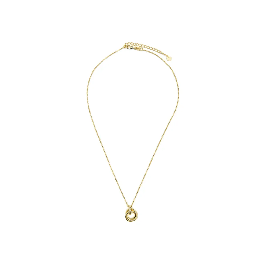 Collar de Plata de Ley 925 y acabado oro amarillo de 18k - Uless