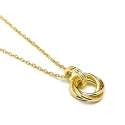 Collar de Plata de Ley 925 y acabado oro amarillo de 18k - Uless