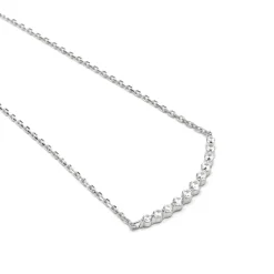 Collar de Plata de Ley 925 y Circonita Brillante acabado rodio - Copim