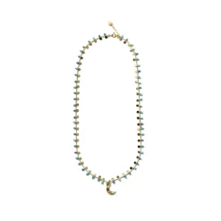 Collar de Plata de Ley 925 y Circonita Brillante acabado en oro amarillo de 18k - Limaso