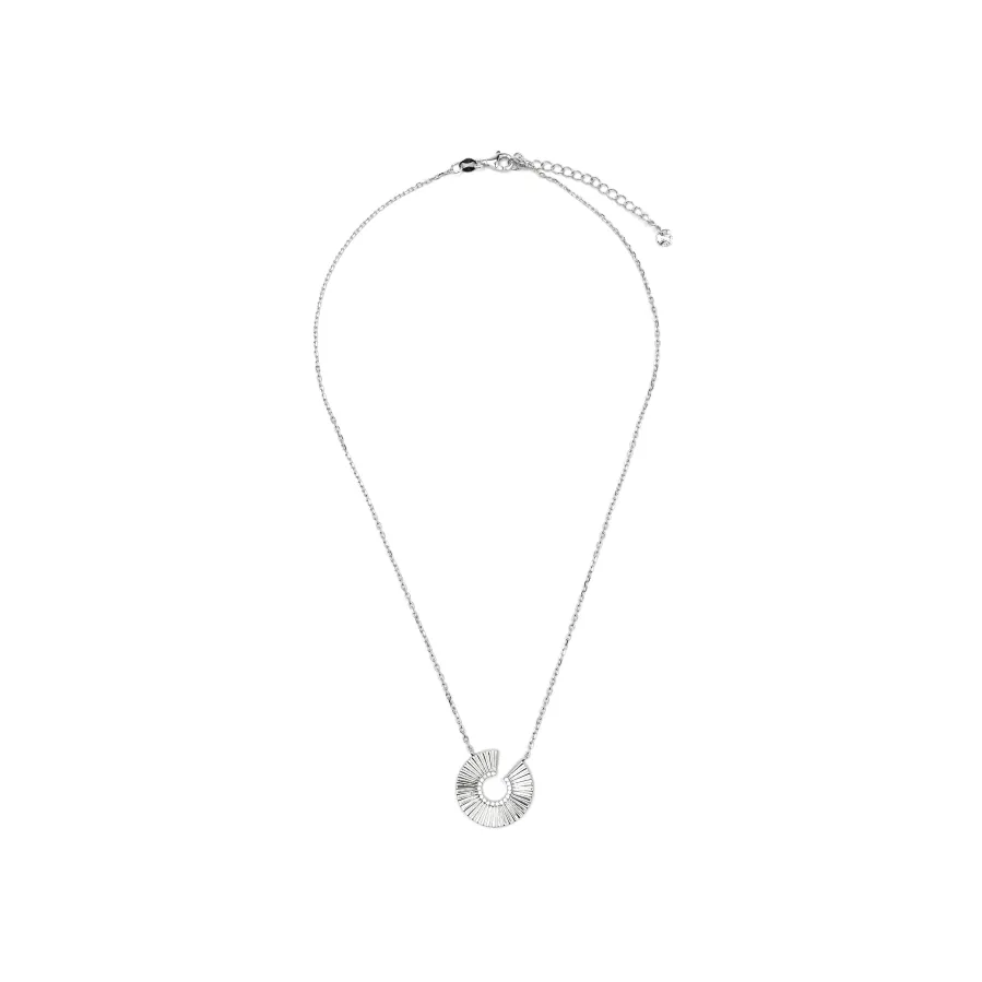 Collar de Plata de Ley 925 y Circonita Brillante acabado rodio - Dragi